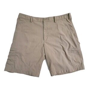 Nike Golf Cargo Shorts Mens 38 Khaki Safari Utility Pockets Outdoor Work DriFit